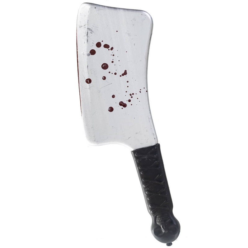 Blood Splattered Butchers Cleaver Costume Weapon