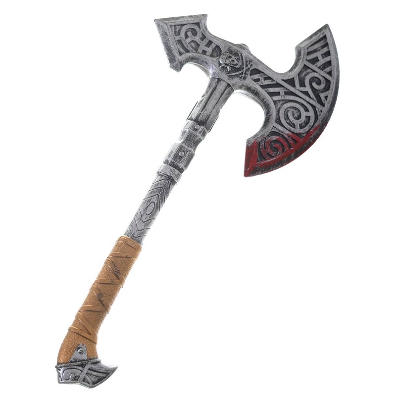 Blood Splattered Medieval Viking Axe Weapon
