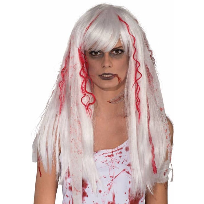 Blood Splattered Womens Zombie Wig