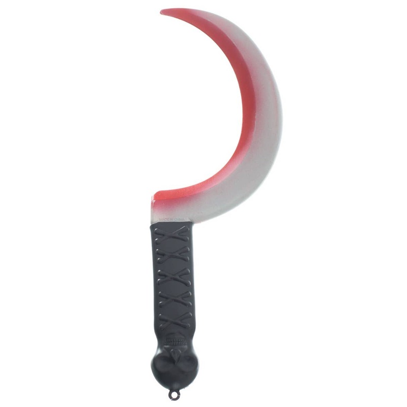 Blood Stained Sickle Novelty Halloween Weapon