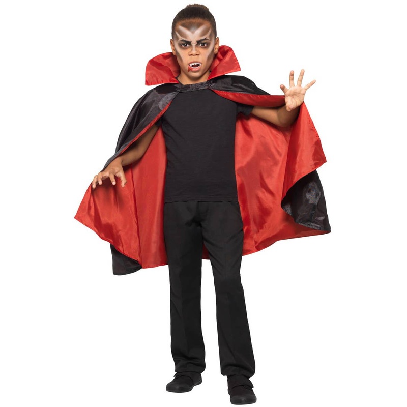 Bloodthirsty Vampire Kids Reversible Halloween Cape