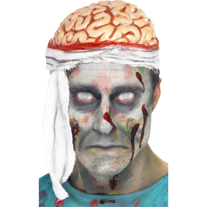 Bloody Brains Zombie Bandage Brain Hat