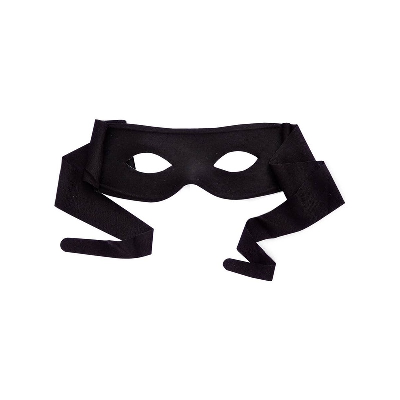 Classic Black Zorro Style Masquerade Mask