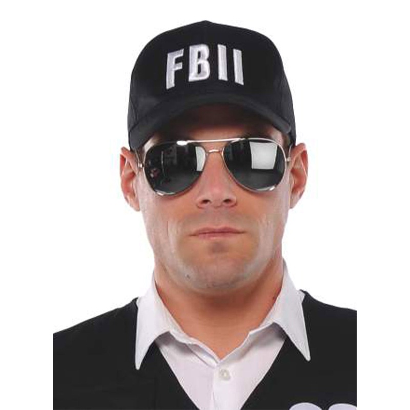 FBII Adults Black Forensics Baseball Cap