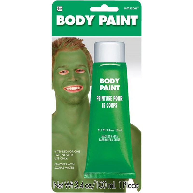100ml Green Body Paint Tube