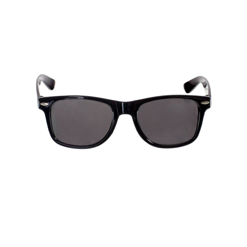 1950s Black Frame Costume Glasses with Black Lenses