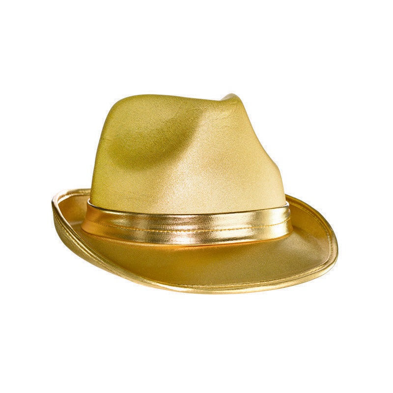 Metallic Gold Fedora Costume Hat