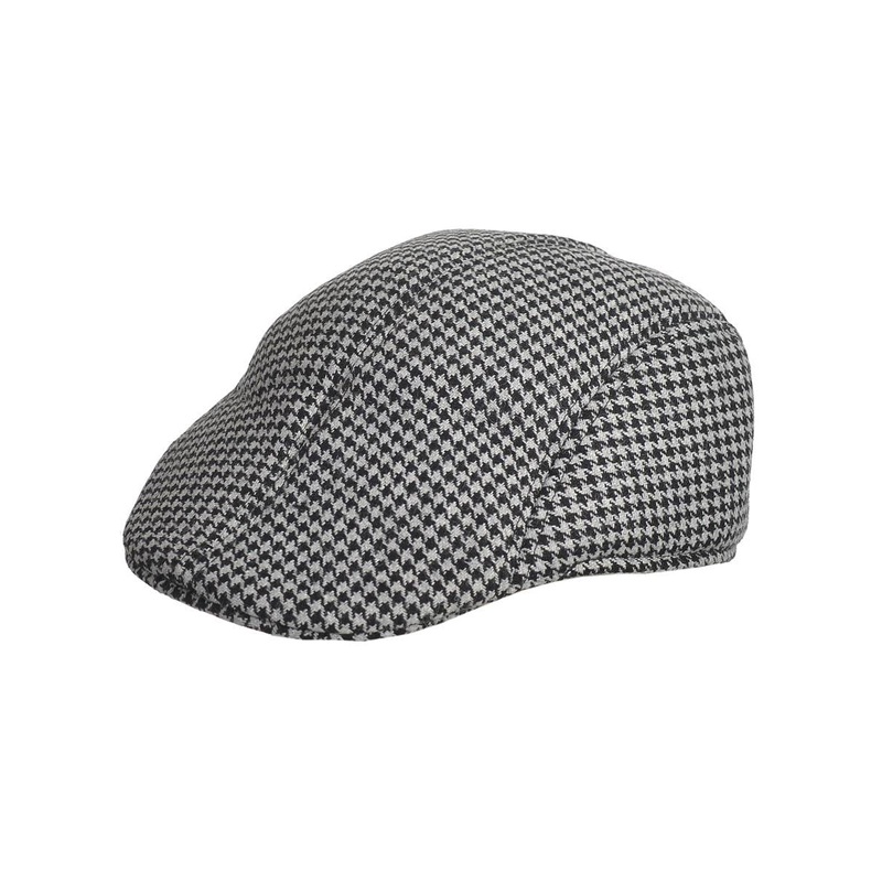 1940s Mens Black and White Irish Tweed Costume Hat
