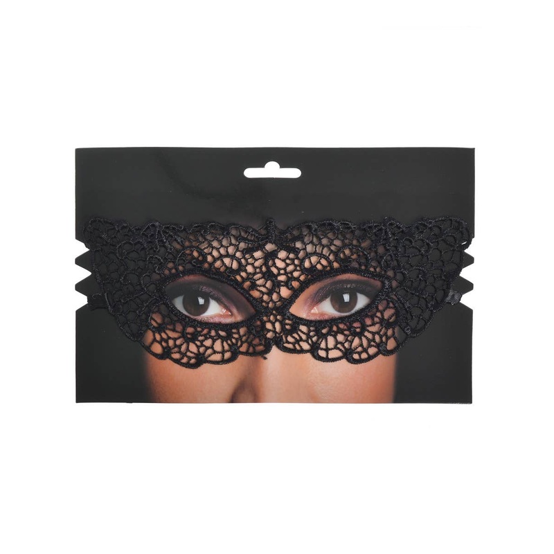 Soft Black Lace Womens Masquerade Mask
