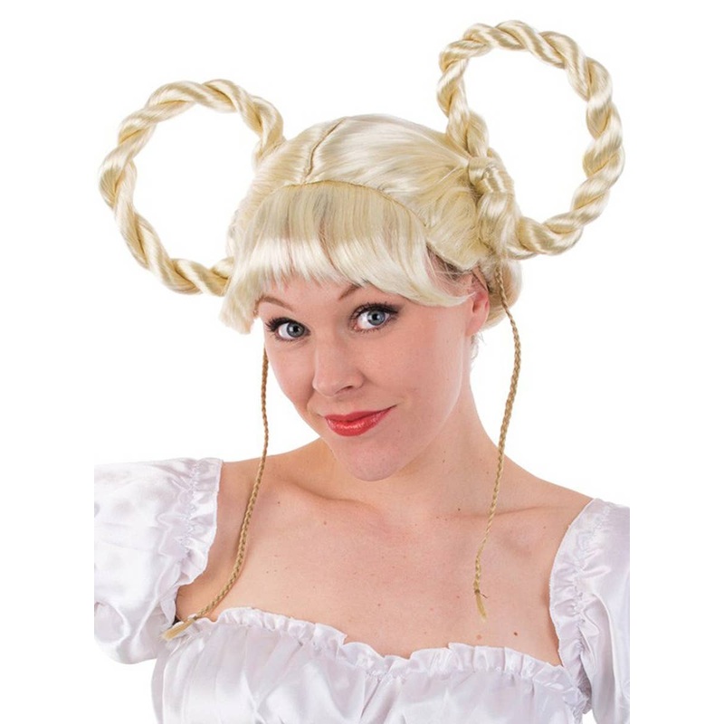 Beer Girl Gertrude Womens Blonde Costume Wig