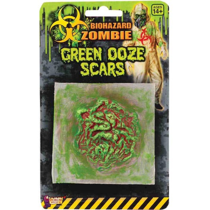 Single Pack Biohazard Zombie Green Ooze Scar Special Effects