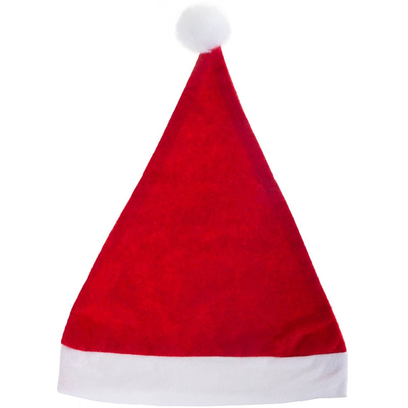 Basic Red Felt Santa Claus Christmas Costume Hat