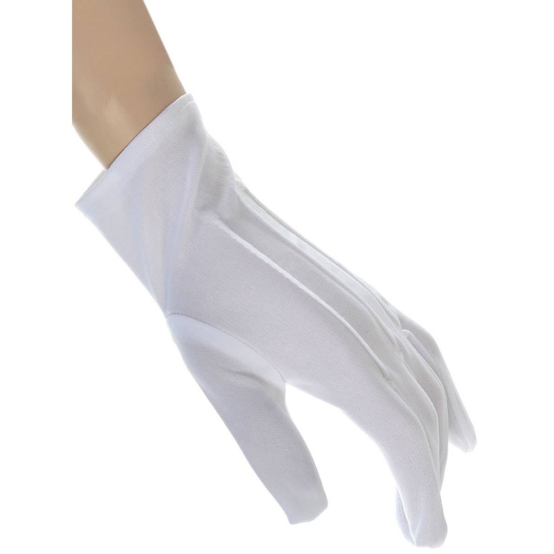 Basic Short White Costume Gloves