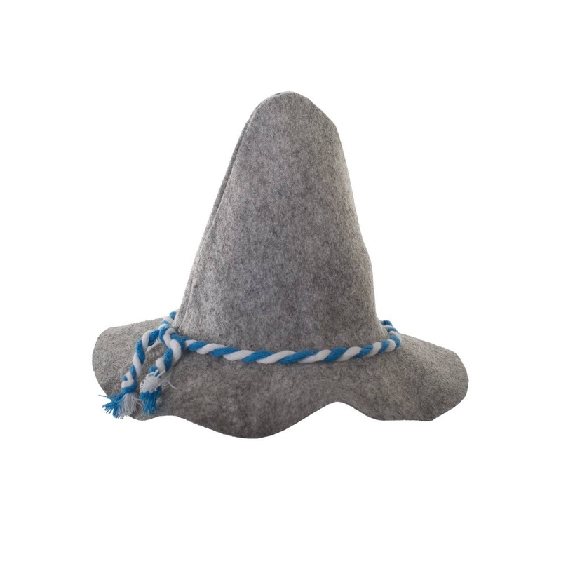 Bavarian Oktoberfest Grey Costume Hat