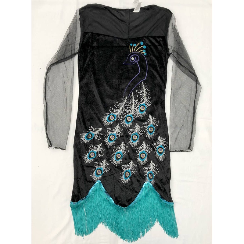 Peacock Flapper Womens Costume – Size Medium