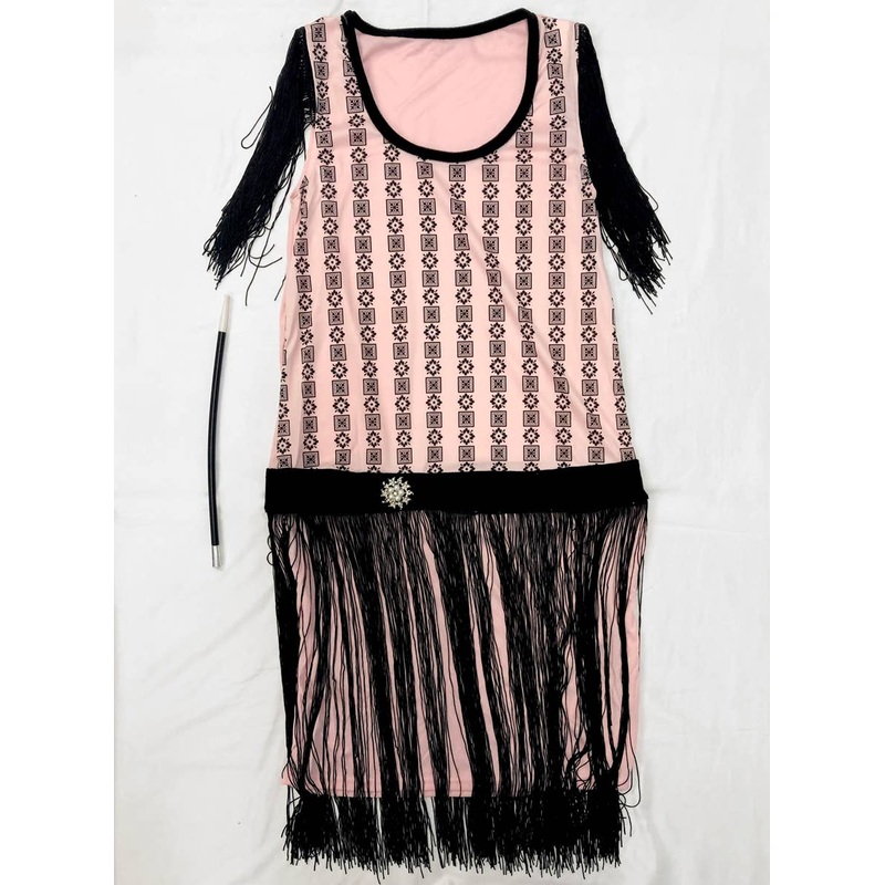 Pink and Black Gatsby Womens Costume – Size Small