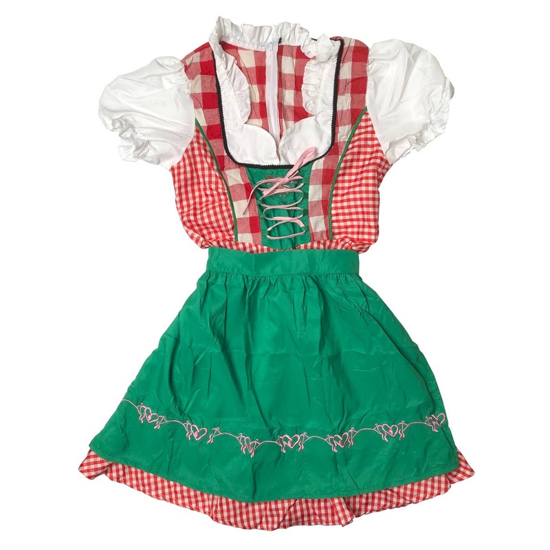 Red and Green Oktoberfest Womens Costume – Size XSmall