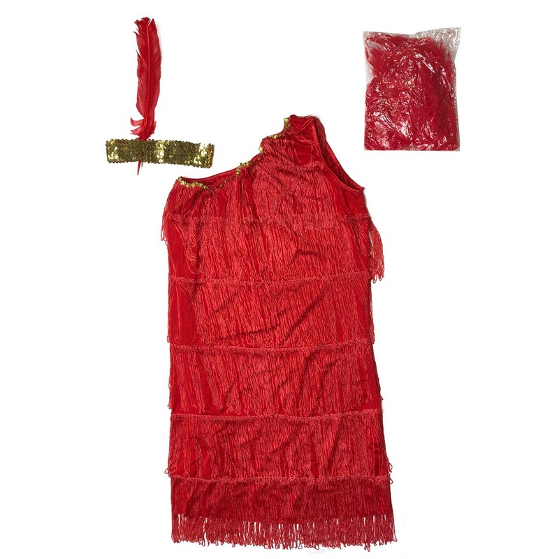 Red Flapper Womens Costume Dress – Size Large