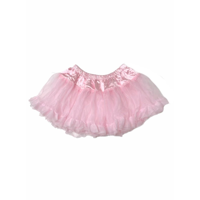 Baby Pink Short Fluffy Tutu Womens Costume Skirt – One Size