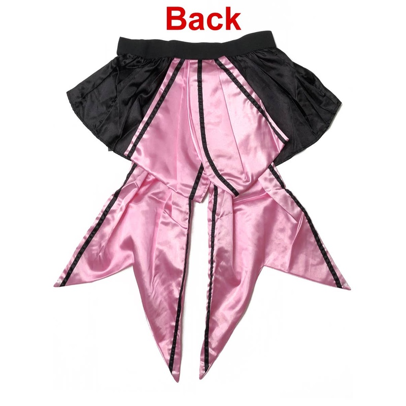 Big Bow Pink and Black Bustle Costume Skirt – One Size