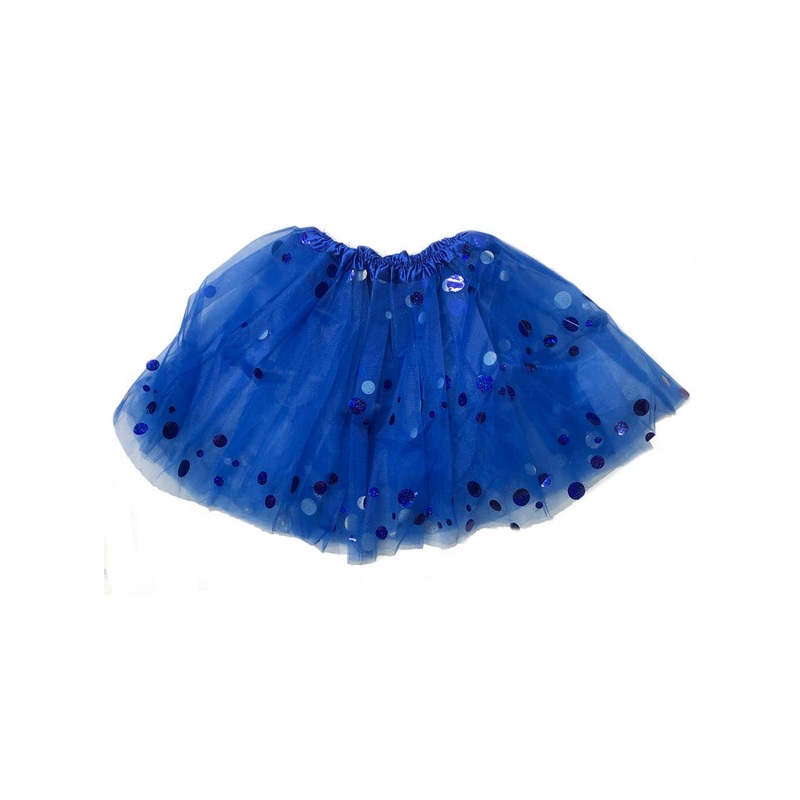 Blue Polka Dot Tutu Womens Costume Skirt – One Size