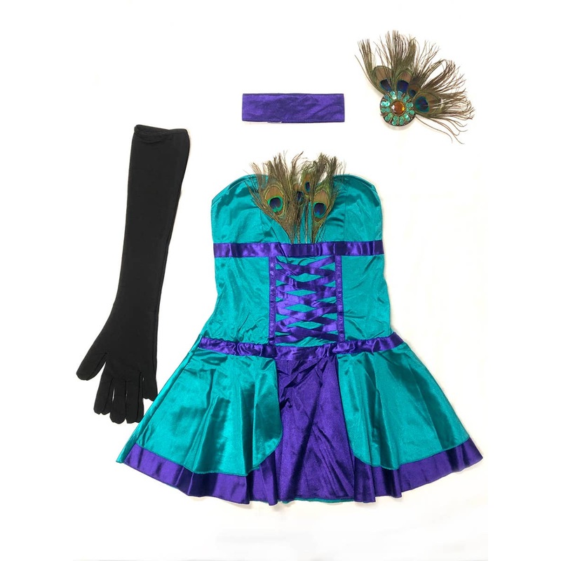 Blue Tickle My Fancy Womens Peacock Costume – Size Small