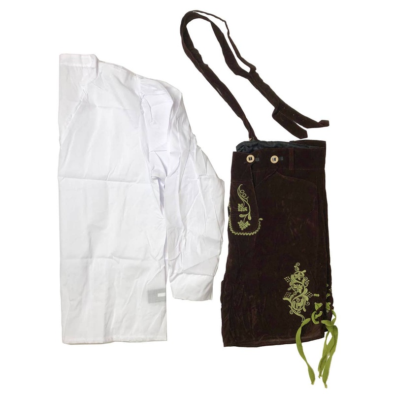 Deluxe Oktoberfest Lederhosen Mens Costume – Size XL