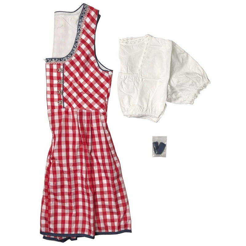 Red and Blue Beer Wench Womens Costume – Plus Size
