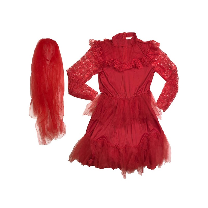 Red Gothic Bride Womens Costume – Size  Medium