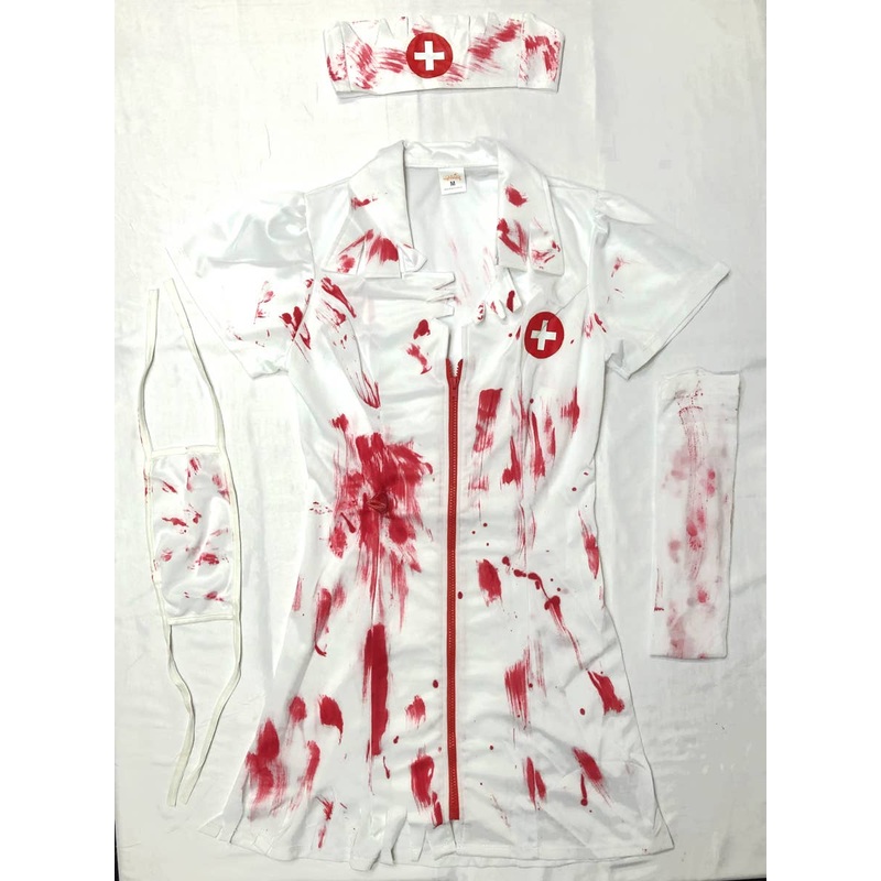 Sexy Bloody Nurse Womens Halloween Costume – Size Small