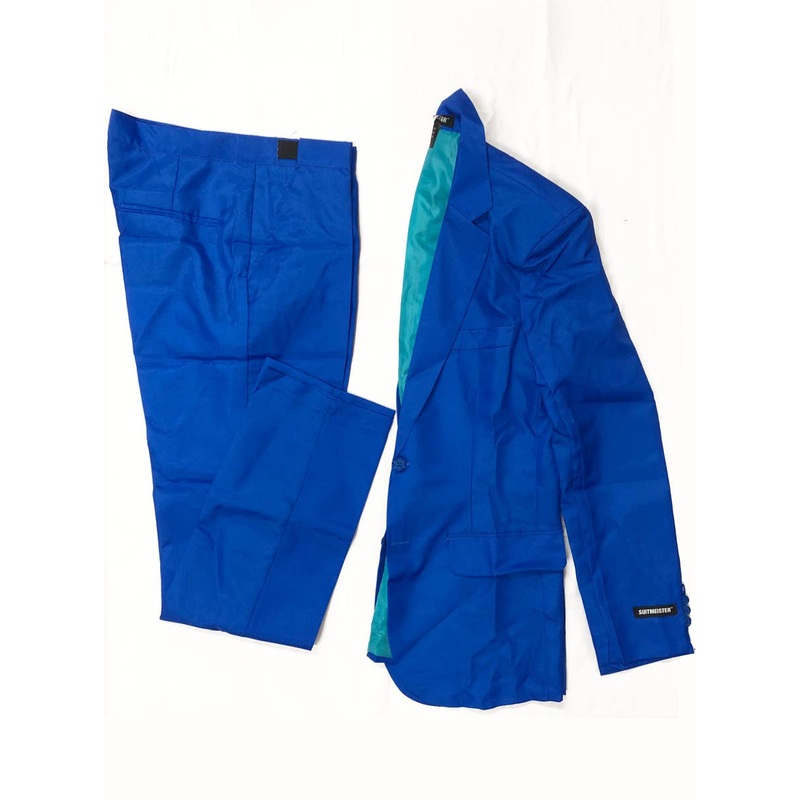 Suitmeister Bright Blue Novelty Mens Costume Suit – Size Small