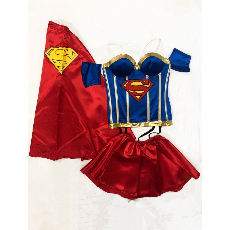 Supergirl Womens Sexy Superhero Costume – Size Large