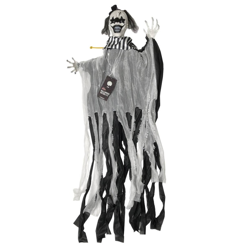 4 Foot Shaking Evil Clown Halloween Decoration