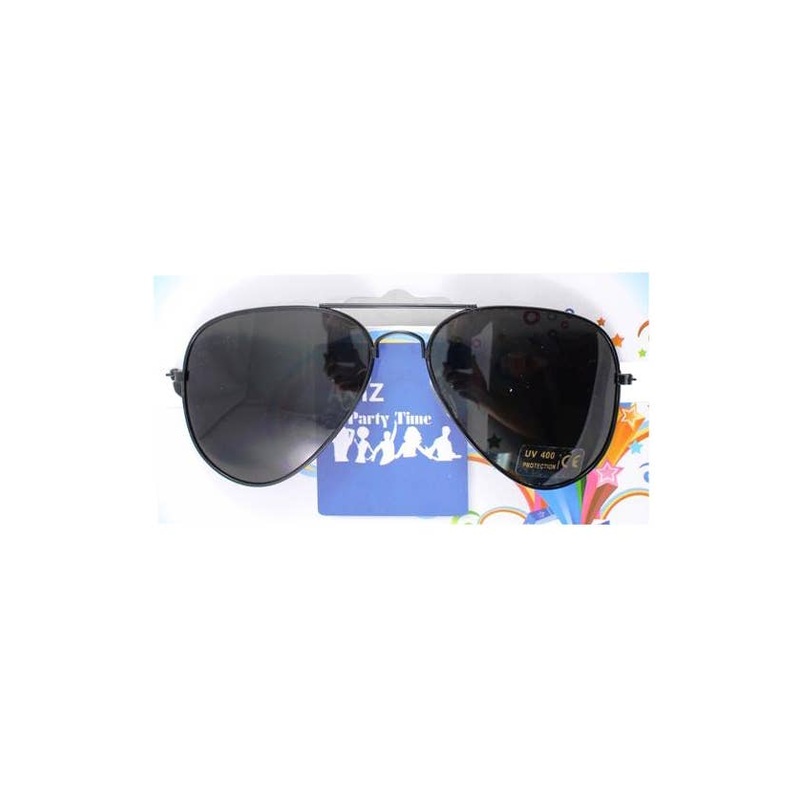 Aviator Black Frame Costume Accessory Glasses