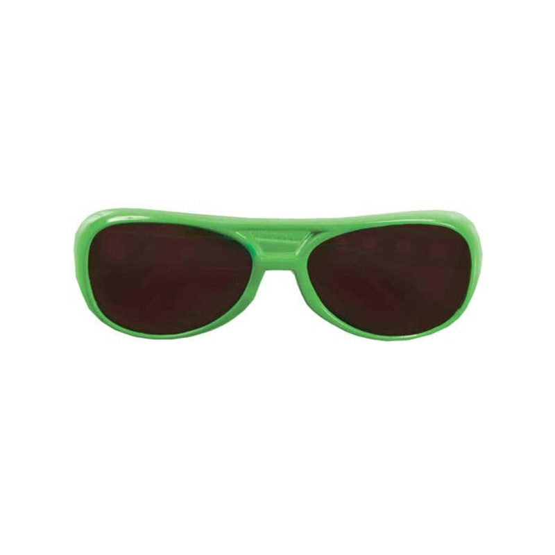 Aviator Style Neon Green Sunglasses