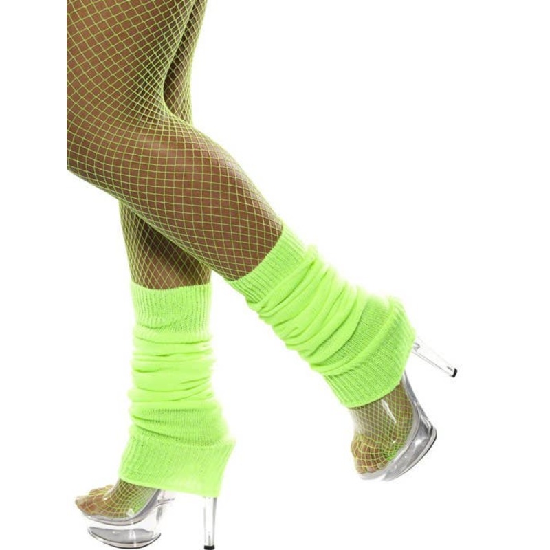 Back to the 80s Neon Green Leg Warmers