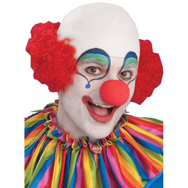 Bald Head Top Mens Clown Wig