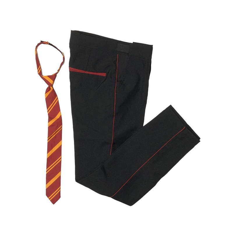 Boys Black Harry Potter Gryffindor Pants and Tie – Size Large