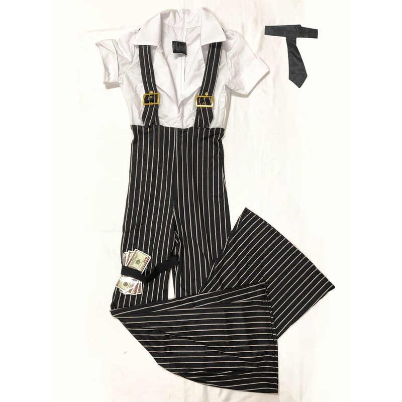 Brass Knuckle Babe Womens 1920s Gangster Costume – Size Medium