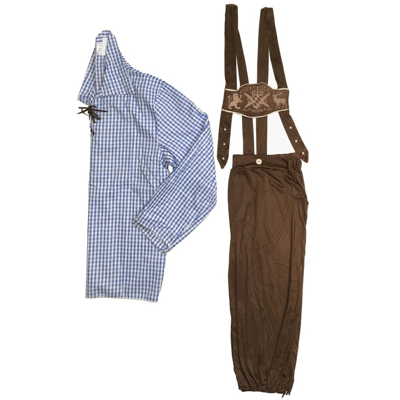 Deluxe Lederhosen Mens Oktoberfest Costume – XXL