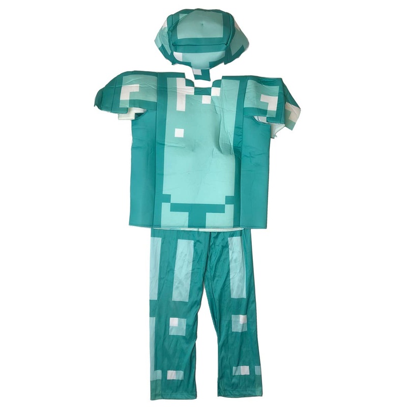 Deluxe Minecraft Armour Kids Costume – Size Medium
