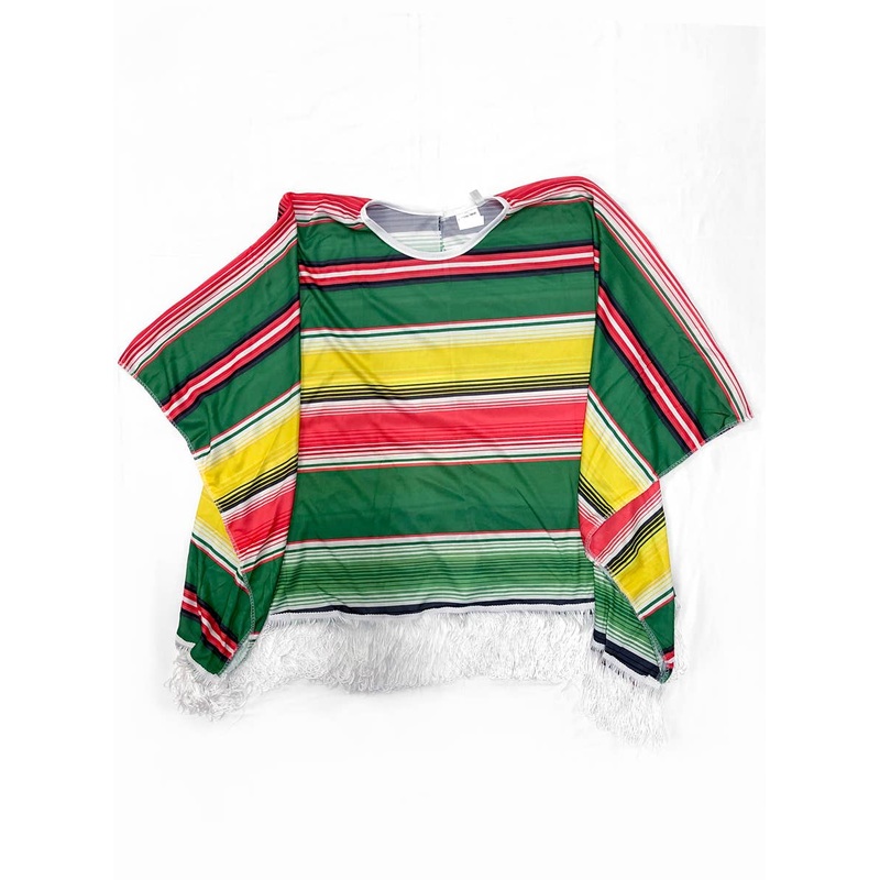 Mexican Poncho Boys Costume – Size Large
