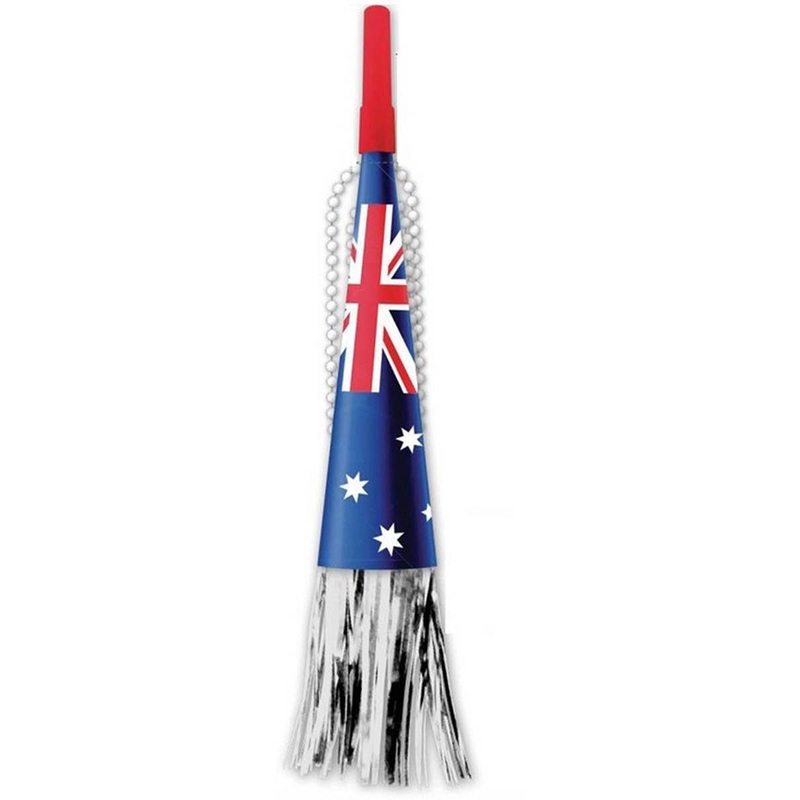 Aussie Flag Horn Necklace Costume Accessory