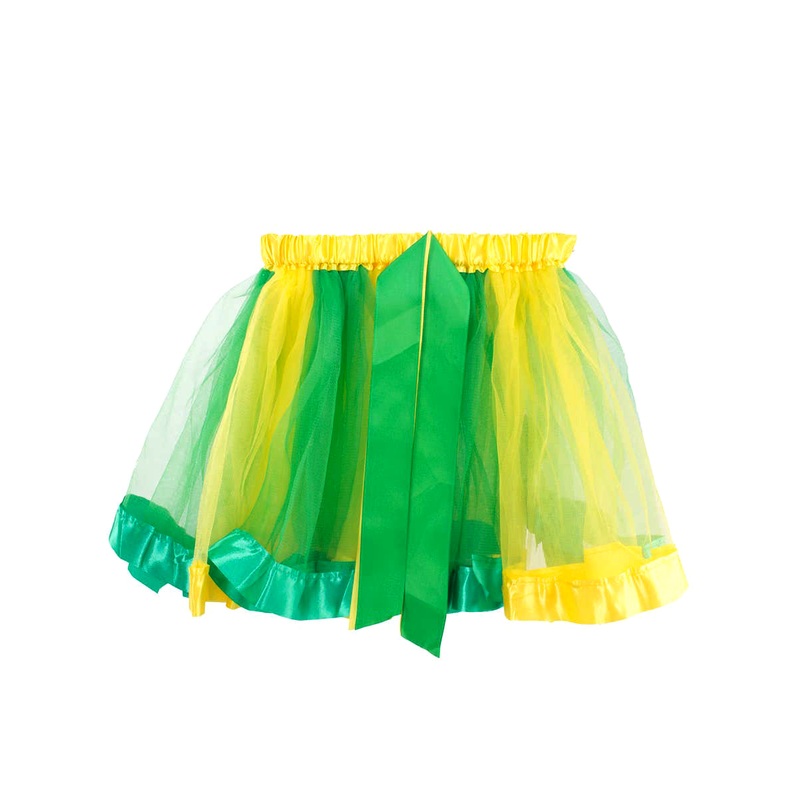 Aussie Green and Gold Womens Fluffy Tutu Skirt One Size
