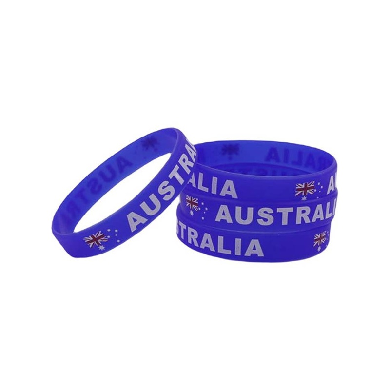 Australia Day 4 Pack of Rubber Bracelets