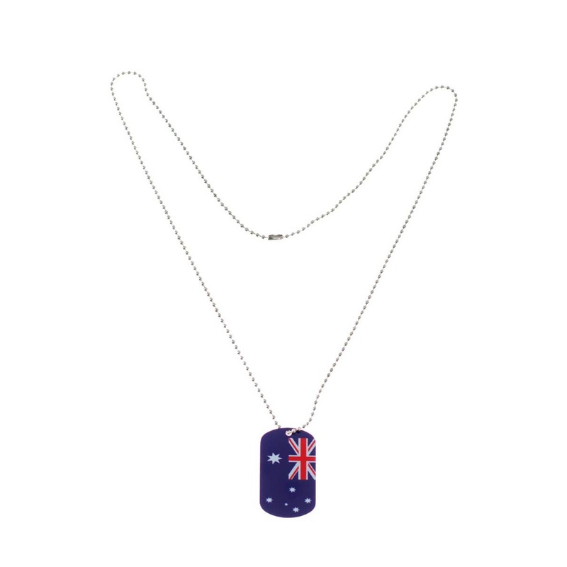 Australia Day Army Dog Tag On Chain