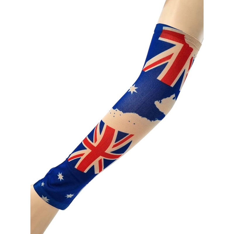 Australia Day Aussie Flag Novelty Tattoo Sleeve