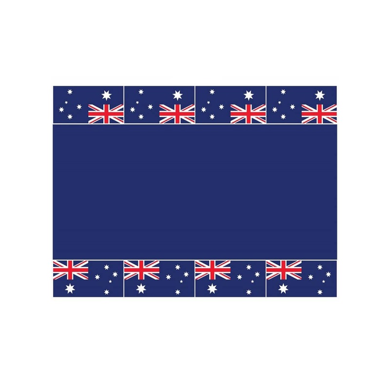 Australia Day Aussie Flag Plastic Table Cover