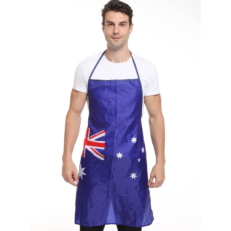 Australia Day Blue Aussie Flag Apron
