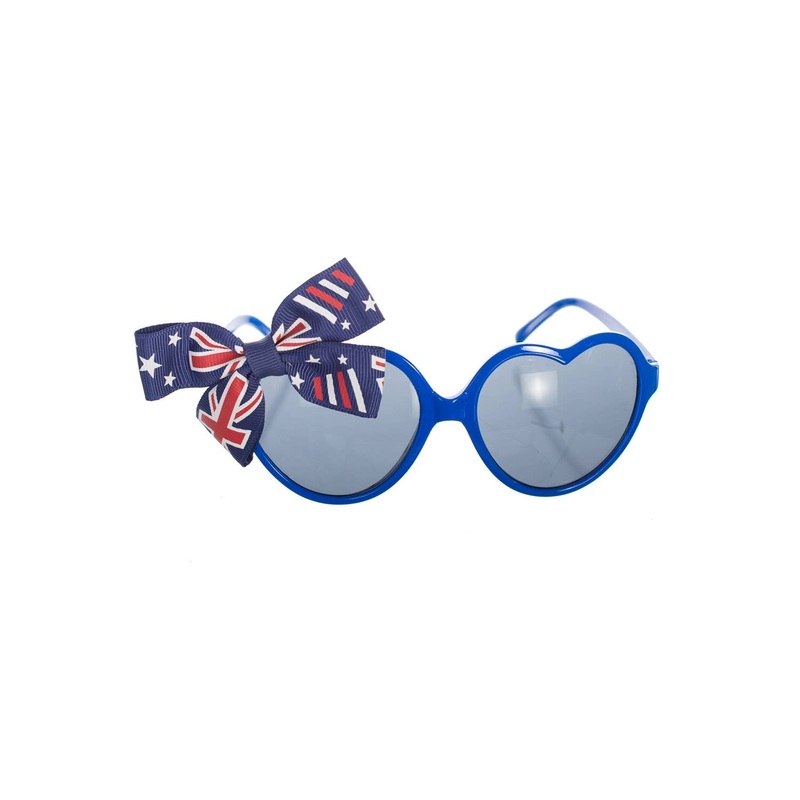 Australia Day Blue Heart Shaped Sunglasses